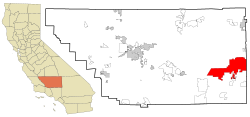 Kern County California Incorporated and Unincorporated areas California City Highlighted